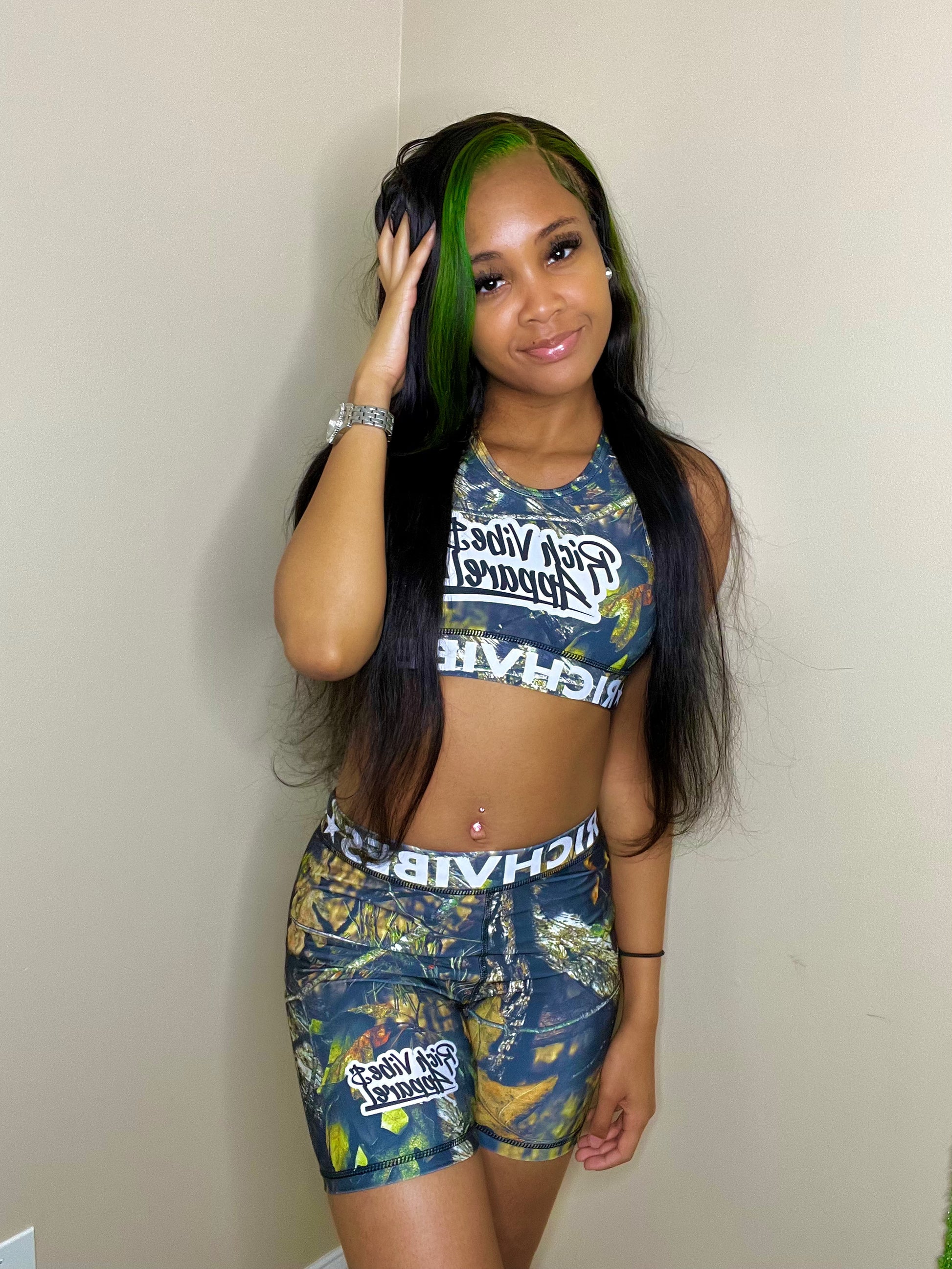 WOMENS' (CAMO) sports bra set - Rich Vibes Apparel